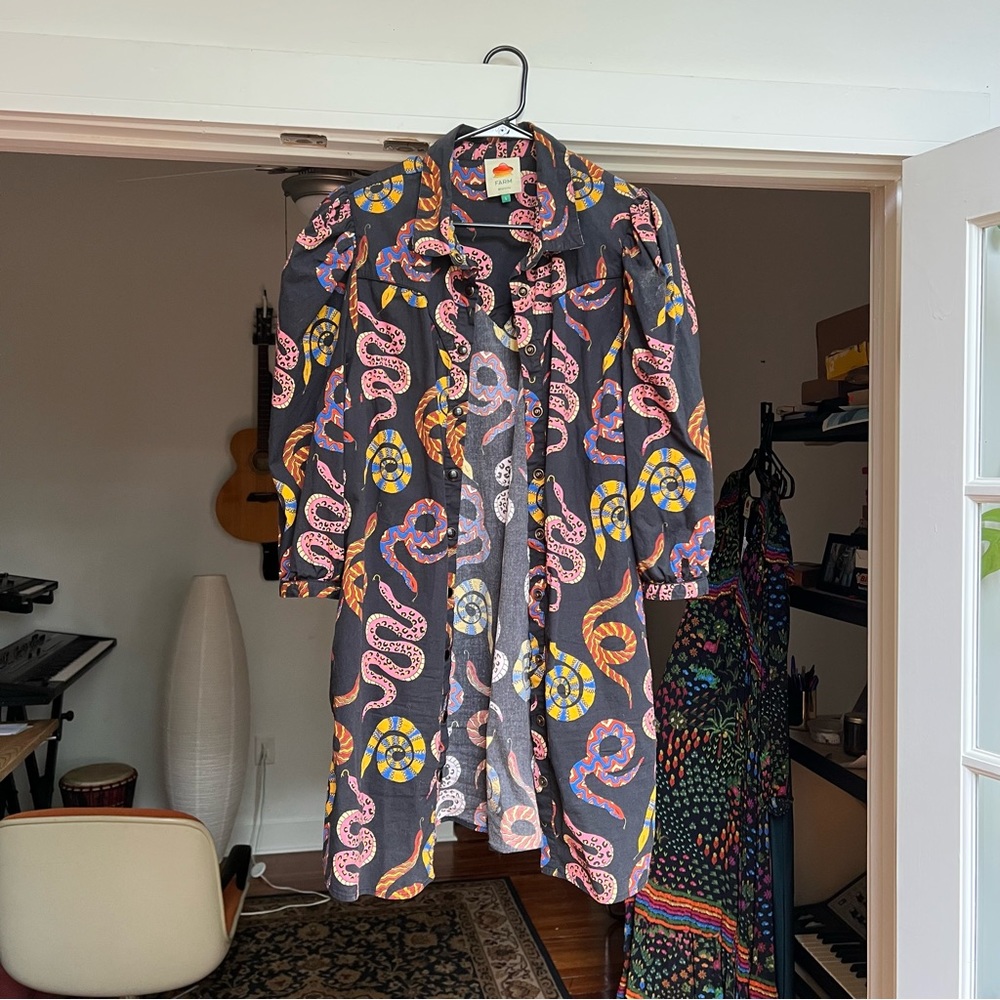 Farm Rio snake print dress